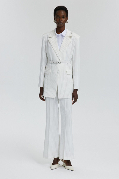 KEMER DETAYLI ÇİZGİLİ TAKIM KEMER DETAYLI ÇİZGİLİ TAKIM