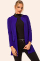 Kadın Saks Beli Dikişli Uzun Ceket ARM-18K001308 Kadın Saks Beli Dikişli Uzun Ceket ARM-18K001308
