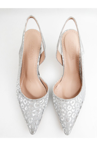Kadın Simli 7cm Topuklu Abiye Ayakkabı Kadın Simli 7cm Topuklu Abiye Ayakkabı