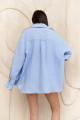 Mai Collection Eryn Mavi Oversize Gömlek Mai Collection Eryn Mavi Oversize Gömlek