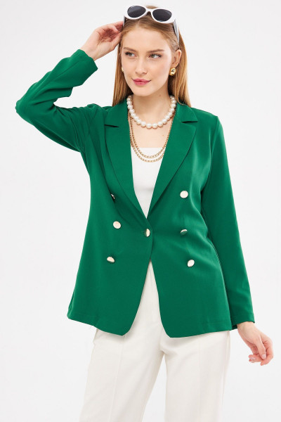 Kadın Zümrüt Düğmeli Ceket ARM-20K001151 Kadın Zümrüt Düğmeli Ceket ARM-20K001151