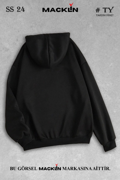 Unisex Kapüşonlu Basic Fermuarlı Sweatshirt Unisex Kapüşonlu Basic Fermuarlı Sweatshirt