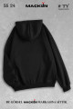 Unisex Kapüşonlu Basic Fermuarlı Sweatshirt Unisex Kapüşonlu Basic Fermuarlı Sweatshirt