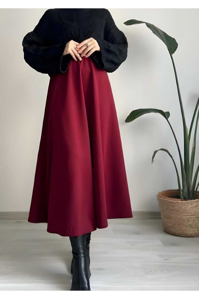 Moda Alfabe Puf Scuba Tesettür Kloş Etek Yeni Moda Alfabe Puf Scuba Tesettür Kloş Etek Yeni