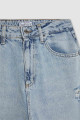 Lina Mom Fit Yırtık Detaylı Yüksek Bel Bilek Boy Jean Yıkamalı Pantolon C8611AX24HS Lina Mom Fit Yırtık Detaylı Yüksek Bel Bilek Boy Jean Yıkamalı Pantolon C8611AX24HS
