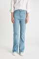 Slim Flare Yüksek Bel Paça Ucu Kesik Uzun Jean Pantolon C7619AX24AU Slim Flare Yüksek Bel Paça Ucu Kesik Uzun Jean Pantolon C7619AX24AU