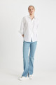 Slim Flare Yüksek Bel Paça Ucu Kesik Uzun Jean Pantolon C7619AX24AU Slim Flare Yüksek Bel Paça Ucu Kesik Uzun Jean Pantolon C7619AX24AU