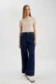 Wide Leg Yüksek Bel Geniş Paça Crop Jean Pantolon C3840ax24sp Wide Leg Yüksek Bel Geniş Paça Crop Jean Pantolon C3840ax24sp