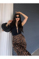 LEOPAR DESENLİ SATEN ETEK LEOPAR DESENLİ SATEN ETEK