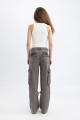 Wide Leg Kargo Yüksek Bel Uzun Jean Pantolon C1145ax24sp Wide Leg Kargo Yüksek Bel Uzun Jean Pantolon C1145ax24sp