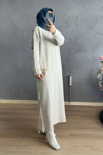 Tesettür Triko Elbise