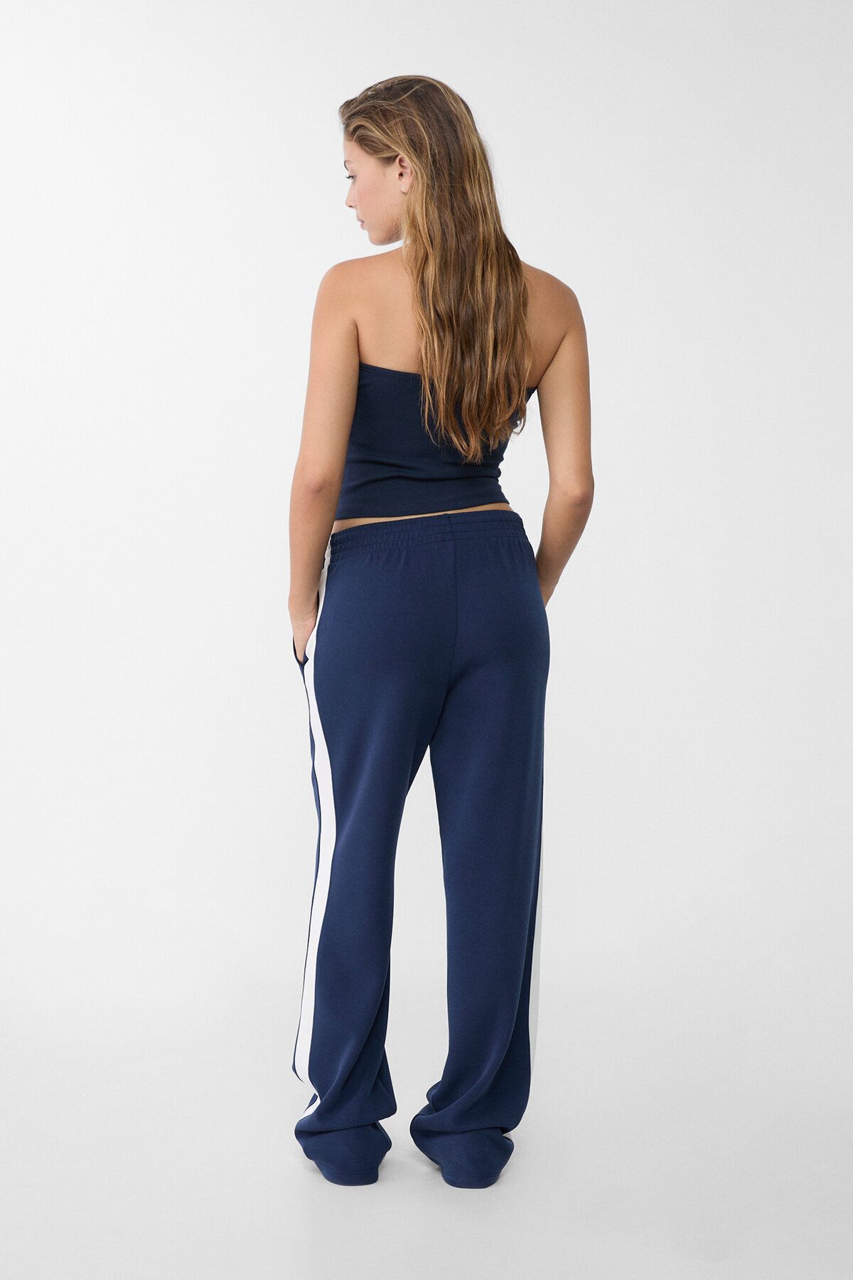 Yumuşak, straight fit pantolon Yumuşak, straight fit pantolon