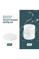 [50 Adet] Sıkıştırılmış Yüz Temizleme Süngeri, 100% Naturel Selüloz Kozmetik Spa Sünger