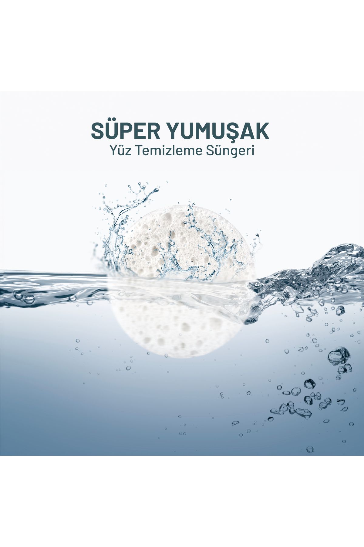 [50 Adet] Sıkıştırılmış Yüz Temizleme Süngeri, 100% Naturel Selüloz Kozmetik Spa Sünger