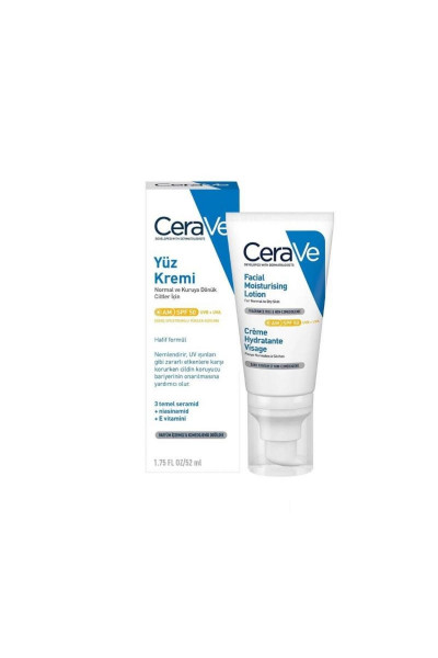 Kuru Ciltler Için Spf50 Nemlendirici Yüz Kremi 52 ml Kuru Ciltler Için Spf50 Nemlendirici Yüz Kremi 52 ml