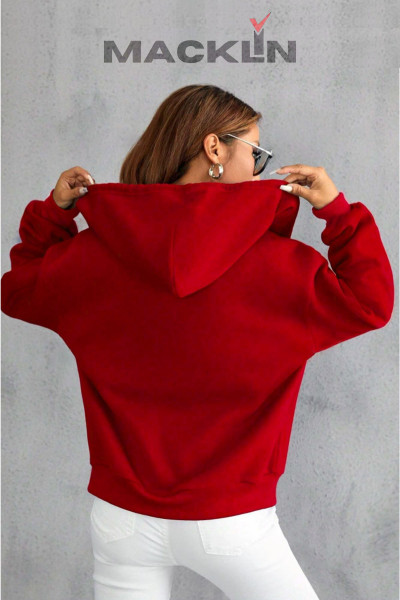 Unisex Kapüşonlu Basic Fermuarlı Sweatshirt Polar Ceket Unisex Kapüşonlu Basic Fermuarlı Sweatshirt Polar Ceket