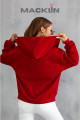Unisex Kapüşonlu Basic Fermuarlı Sweatshirt Polar Ceket Unisex Kapüşonlu Basic Fermuarlı Sweatshirt Polar Ceket