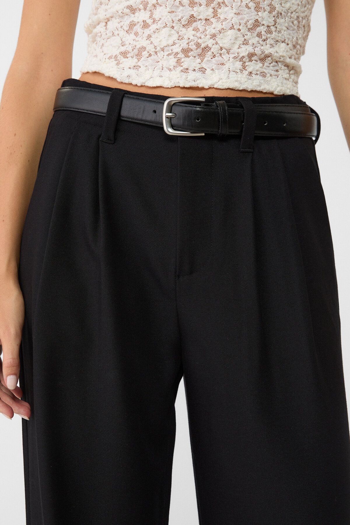Kemerli smart pantolon Kemerli smart pantolon