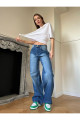 Y2K RECYCLED BAGGY POCKET JEAN PANTOLON Y2K RECYCLED BAGGY POCKET JEAN PANTOLON
