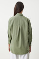 Oversize Basic Gömlek Haki Ldd0003 Oversize Basic Gömlek Haki Ldd0003