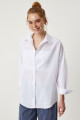Oversize Basic Gömlek Beyaz Ldd0003 Oversize Basic Gömlek Beyaz Ldd0003
