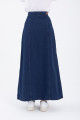 Maxi Indigo Kot Etek Maxi Indigo Kot Etek