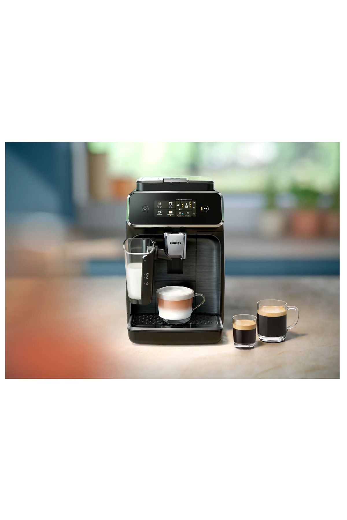 Süt Sistemli Kolay Temizlenen Premium Özellikli Parlak siyah Espresso Makinası Süt Sistemli Kolay Temizlenen Premium Özellikli Parlak siyah Espresso Makinası