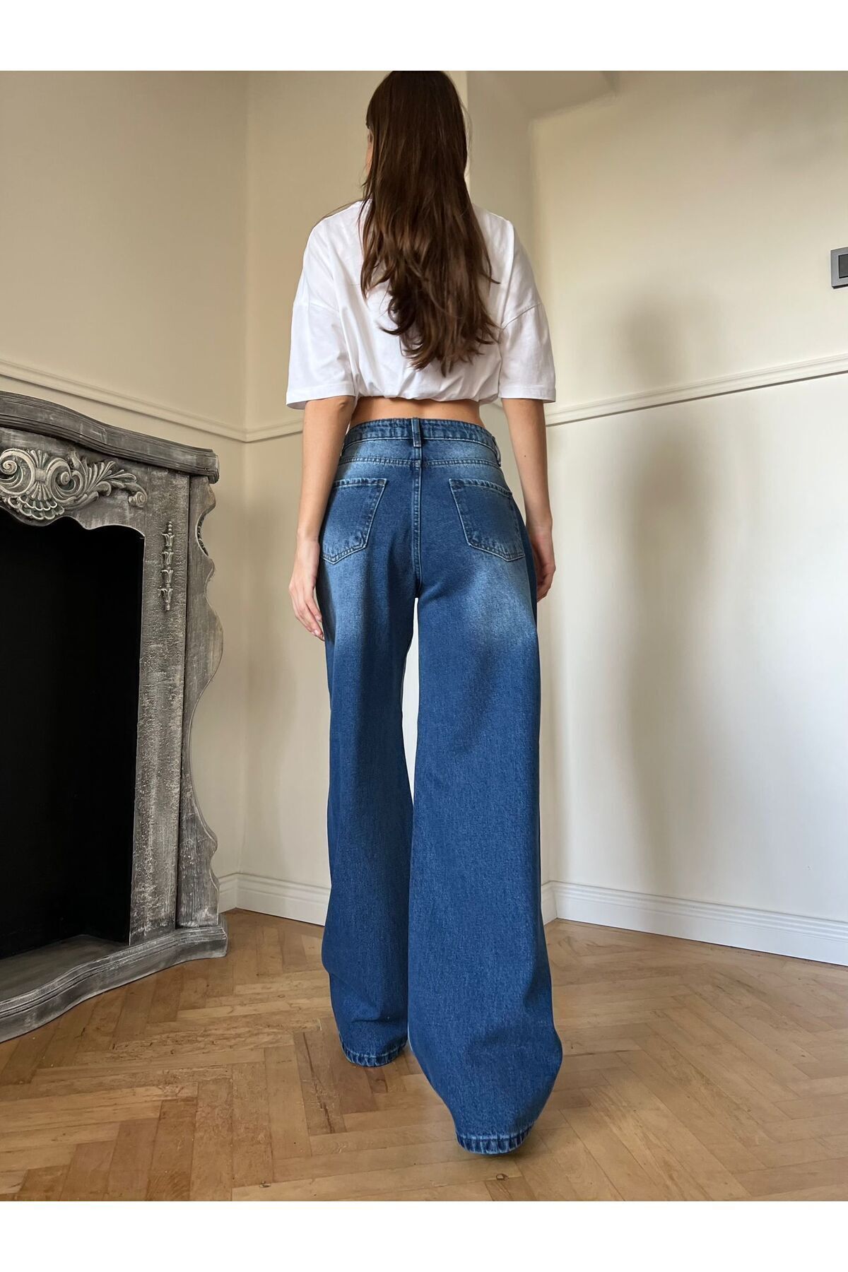 Y2K RECYCLED BAGGY POCKET JEAN PANTOLON Y2K RECYCLED BAGGY POCKET JEAN PANTOLON