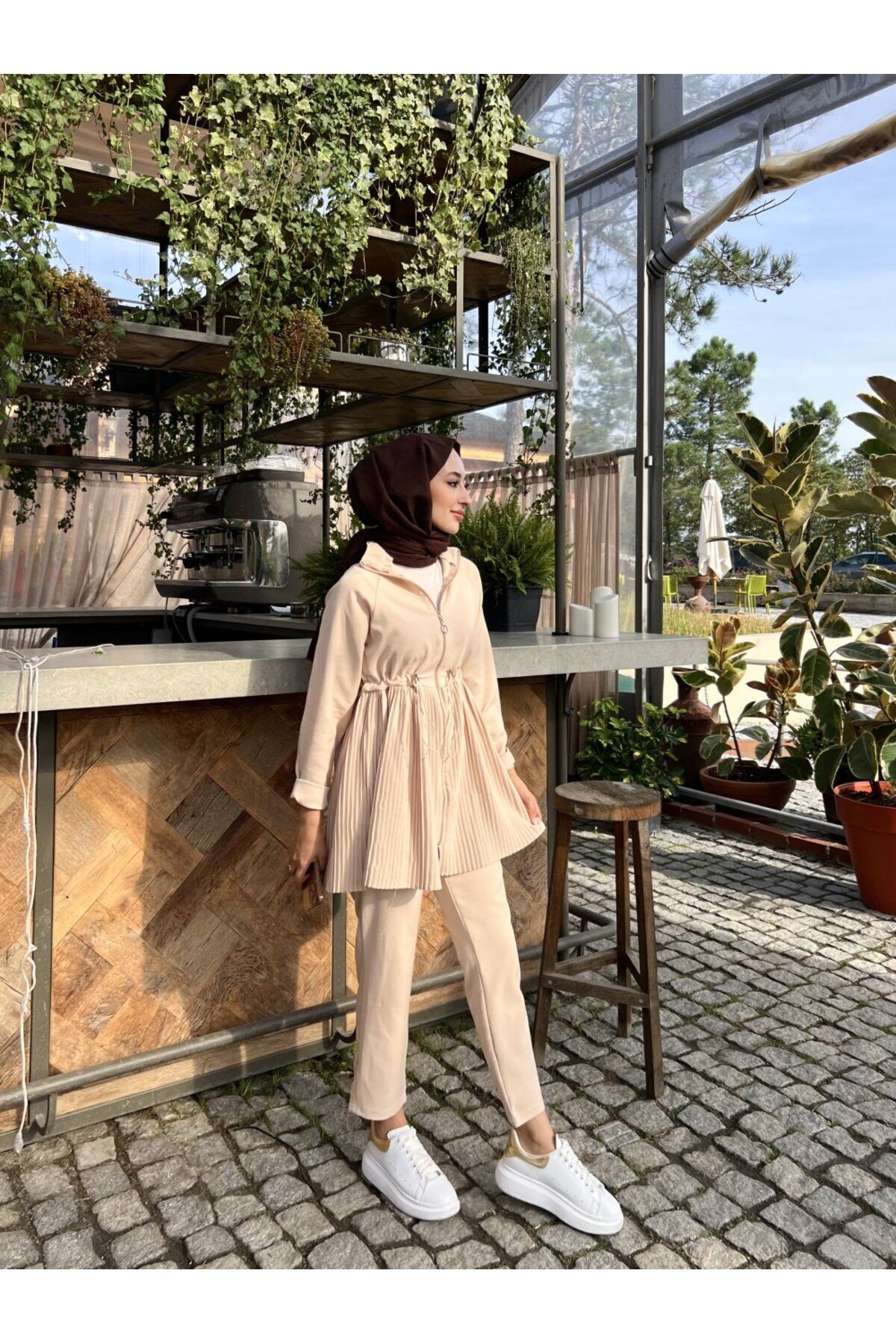 Piliseli Tunik Takım Piliseli Tunik Takım
