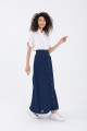 Maxi Indigo Kot Etek Maxi Indigo Kot Etek