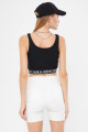 Kadın Siyah Beli Lastik Detaylı Crop Bluz ARM-24Y001104 Kadın Siyah Beli Lastik Detaylı Crop Bluz ARM-24Y001104