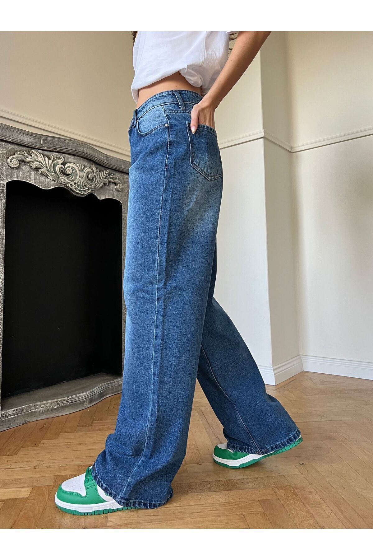 Y2K RECYCLED BAGGY POCKET JEAN PANTOLON Y2K RECYCLED BAGGY POCKET JEAN PANTOLON
