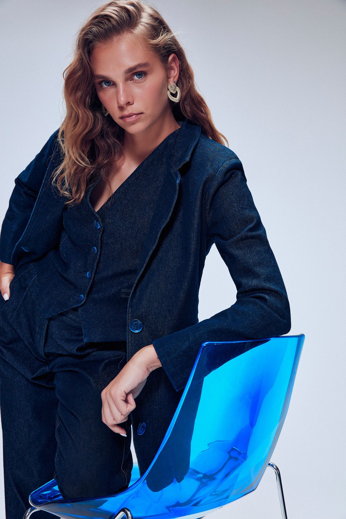 Moda Tutkusu Cepli Denim Ceket