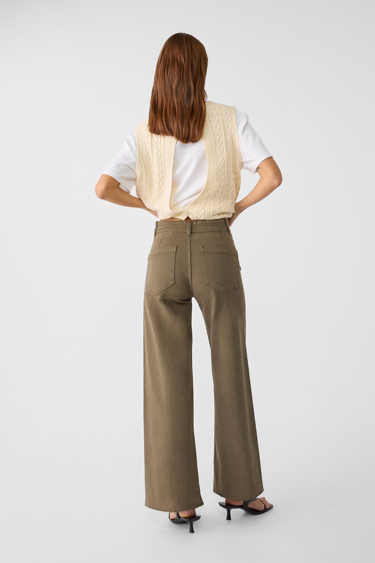 Straight fit minimal pantolon Straight fit minimal pantolon