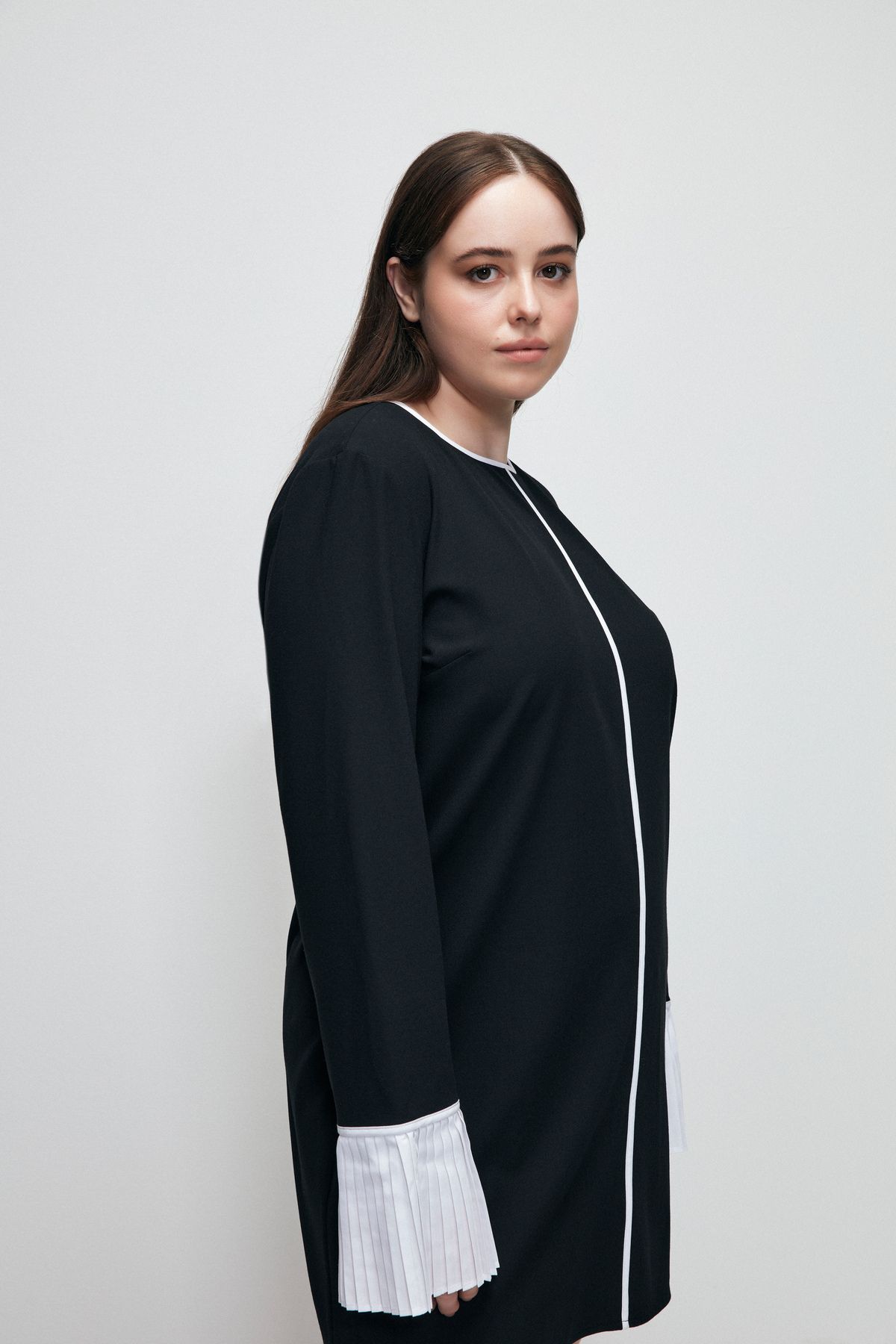 Plise Detaylı Elbise Plise Detaylı Elbise