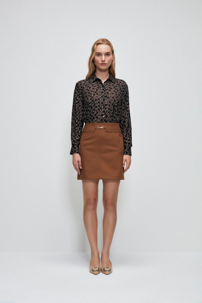 Toka Detaylı Etek Toka Detaylı Etek