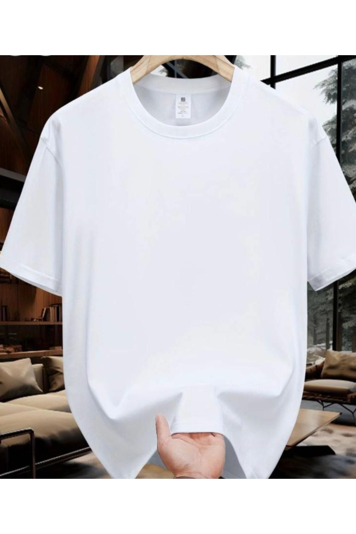 Unisex Beyaz Oversize Tshirt Unisex Beyaz Oversize Tshirt