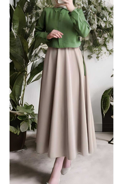 Puf Scuba Taş Etek Puf Scuba Taş Etek