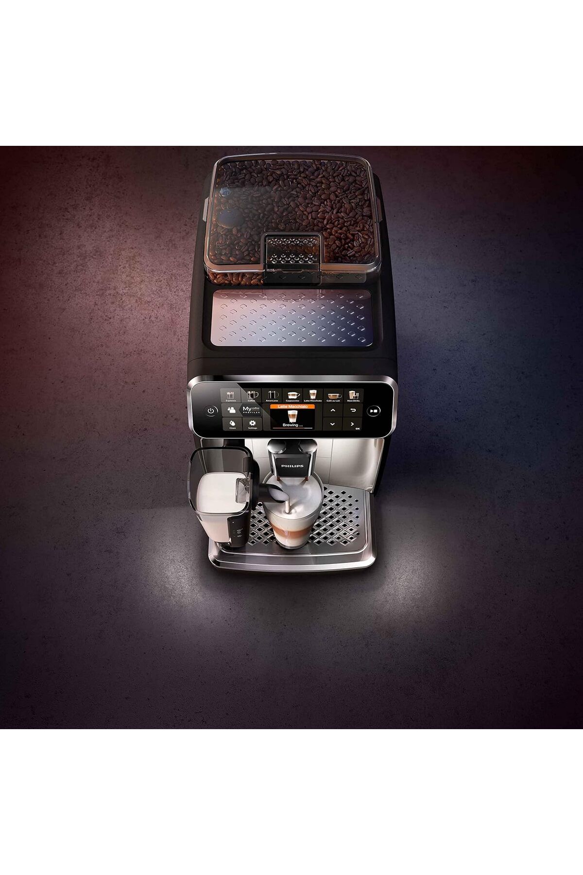 Premium Tam Otomatik, Espresso, Makinesi, Paslanmaz Çelik, 12 Farklı Kahve Seçeneği Premium Tam Otomatik, Espresso, Makinesi, Paslanmaz Çelik, 12 Farklı Kahve Seçeneği