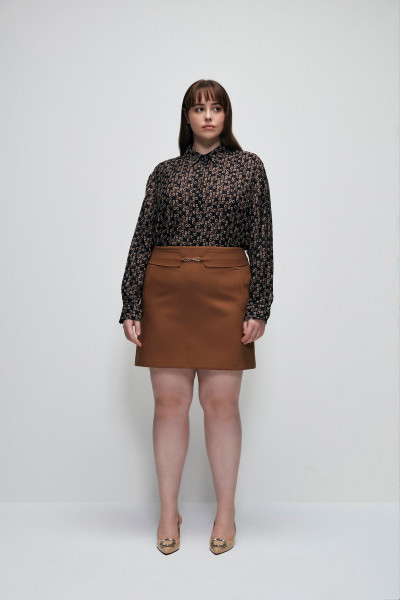 Toka Detaylı Etek Toka Detaylı Etek