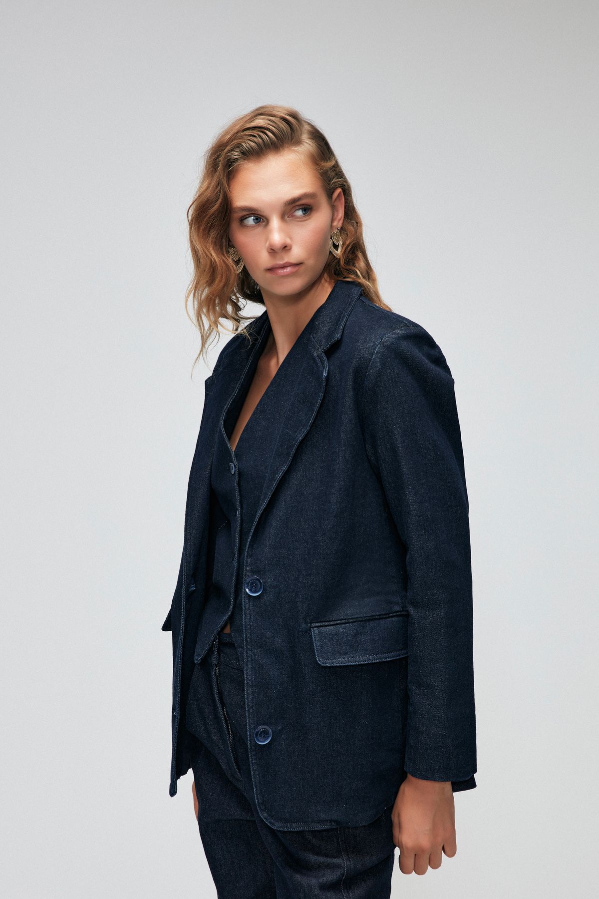 Moda Tutkusu Cepli Denim Ceket