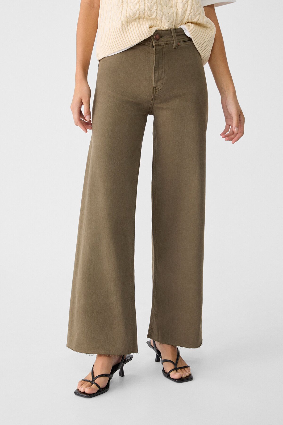 Straight fit minimal pantolon Straight fit minimal pantolon