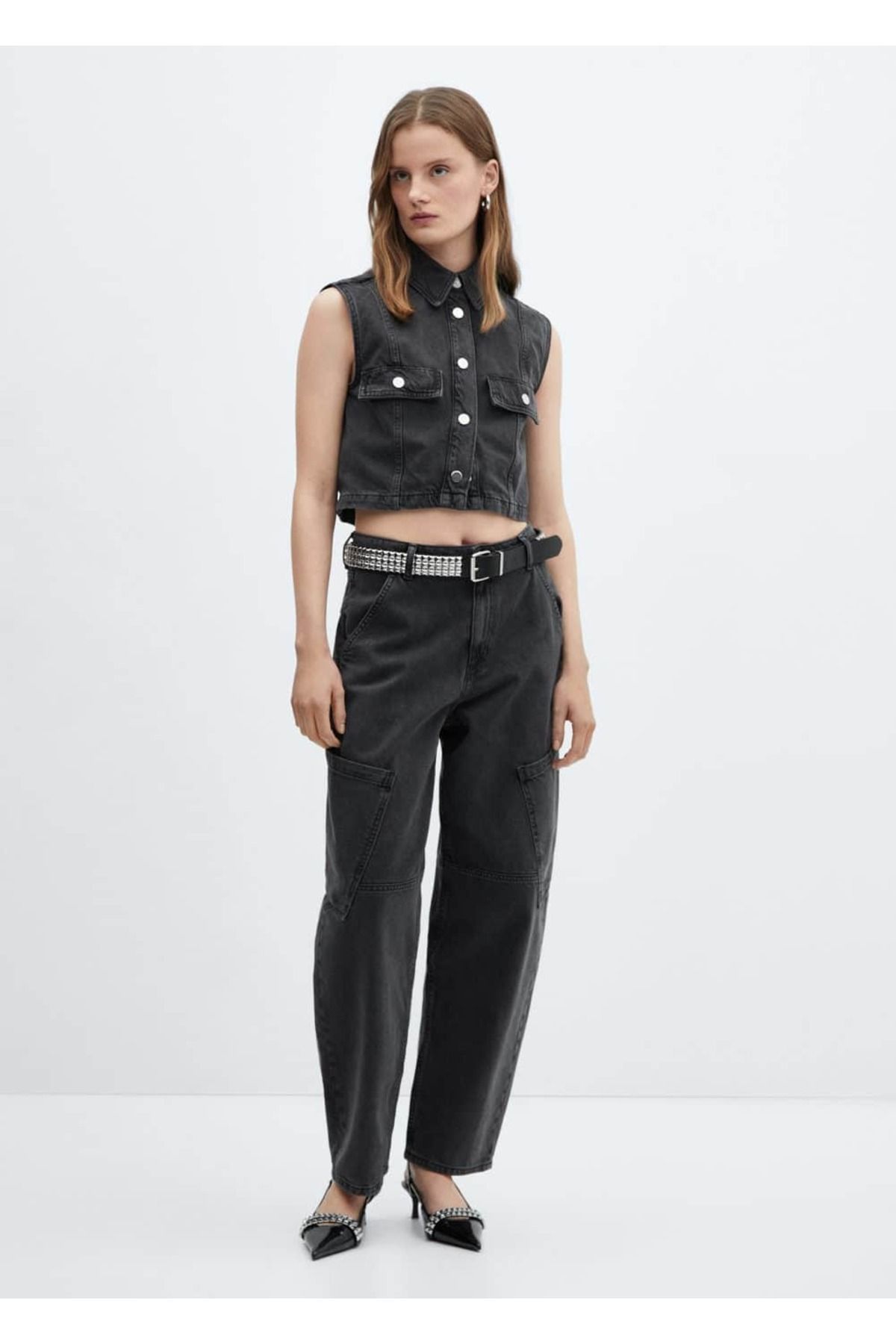 Orta belli slouchy kargo jean pantolon Orta belli slouchy kargo jean pantolon