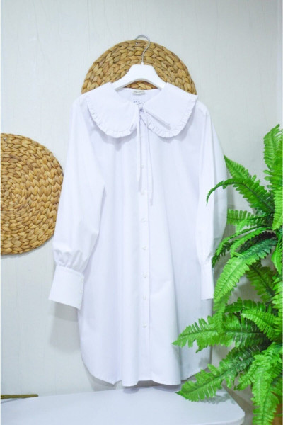 Kadın Yakası Fırfırlı Gömlek Kadın Yakası Fırfırlı Gömlek