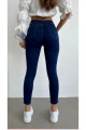 Koyu Mavi Toparlayıcı Solmaz Kumaş Yüksek Bel İnceltici Etki  Skinny Jean Koyu Mavi Toparlayıcı Solmaz Kumaş Yüksek Bel İnceltici Etki  Skinny Jean