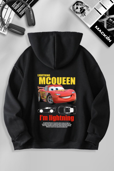 Unisex Kadın Erkek Şimşek McQueen SIRT Özel Tasarım Baskılı Kapşonlu Sweatshirt Unisex Kadın Erkek Şimşek McQueen SIRT Özel Tasarım Baskılı Kapşonlu Sweatshirt