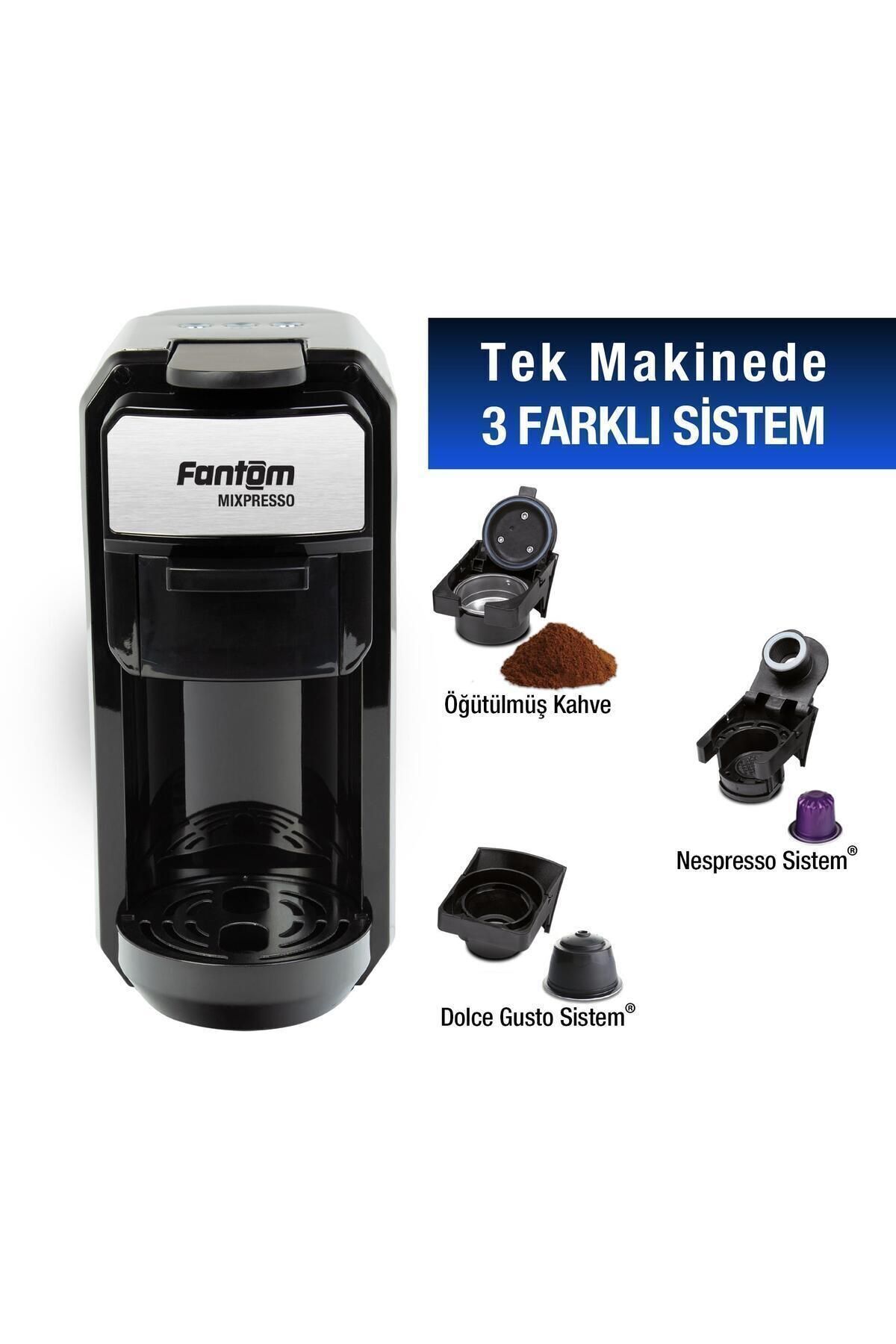 Mıxpresso Kapsüllü Kahve Makinesi 60 Adet Kapsül Hediyeli Siyah Mıxpresso Kapsüllü Kahve Makinesi 60 Adet Kapsül Hediyeli Siyah