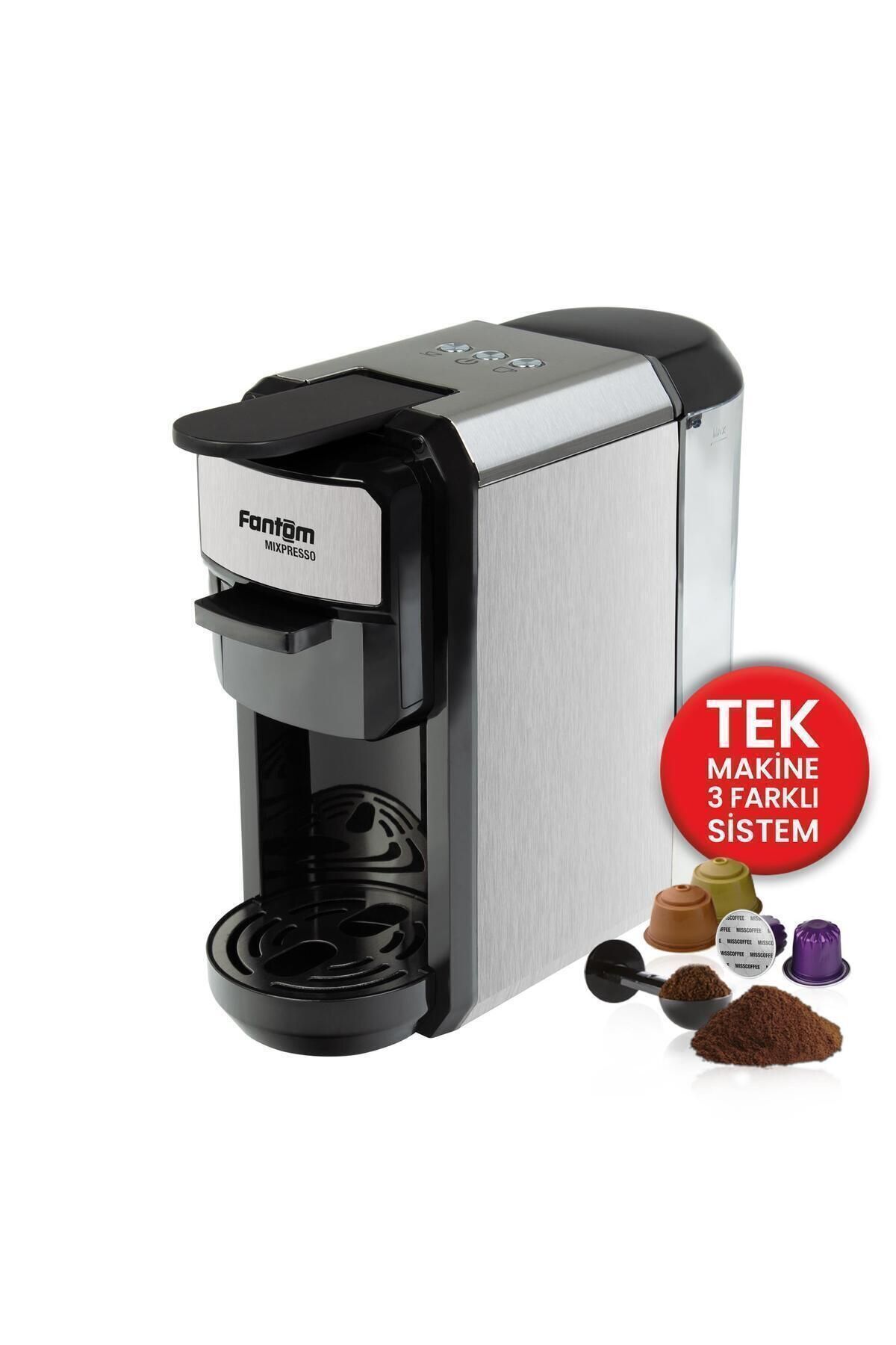 Mıxpresso Kapsüllü Kahve Makinesi 60 Adet Kapsül Hediyeli Siyah Mıxpresso Kapsüllü Kahve Makinesi 60 Adet Kapsül Hediyeli Siyah