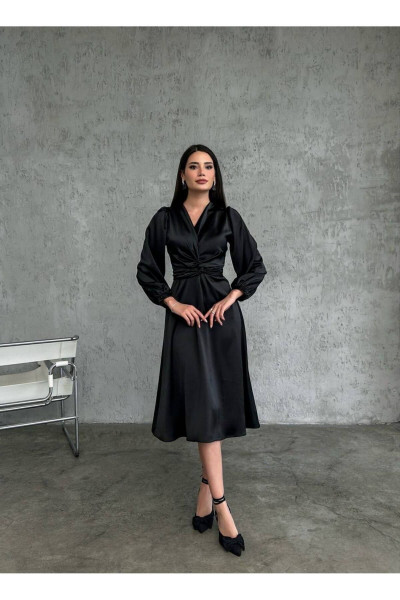 TARROW Midi Saten Elbise TARROW Midi Saten Elbise