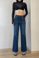 Koyu Mavi Kadın Wide Leg Jean Yüksek Bel Palazzo Likralı Esnek Kot Pantolon Jessica-kymavi Koyu Mavi Kadın Wide Leg Jean Yüksek Bel Palazzo Likralı Esnek Kot Pantolon Jessica-kymavi